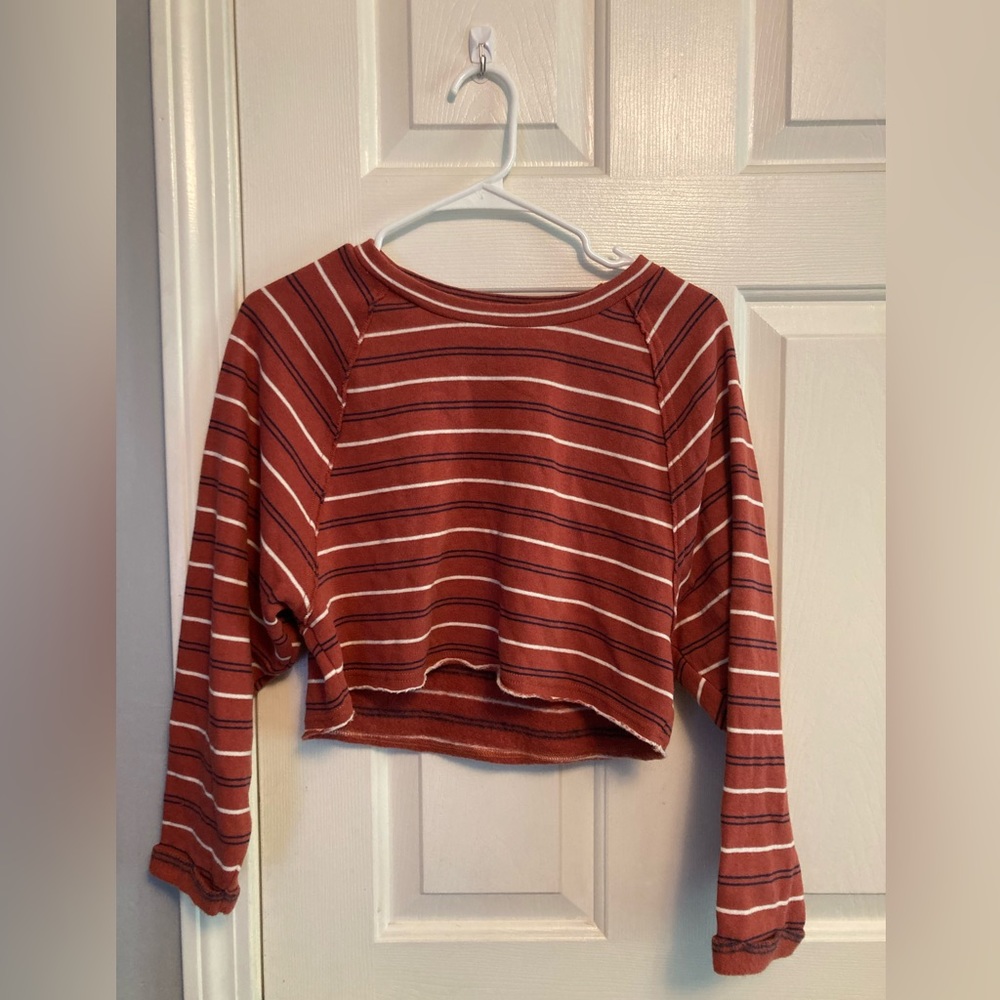 Cropped, Long-Sleeve T-Shirt
